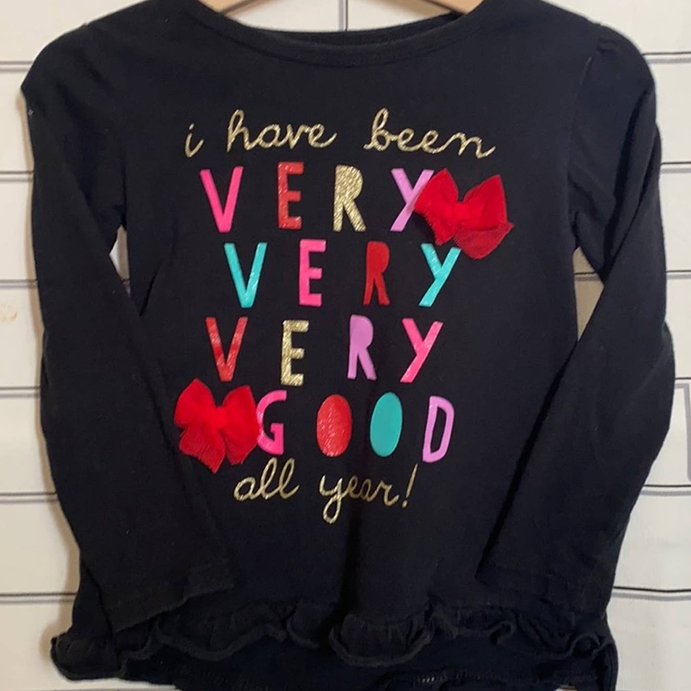 Carter’s Toddler Girl Holiday Long Sleeve Shirt (3T)